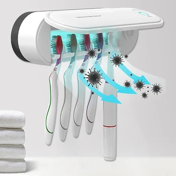 

Home Products Unisex UV Toothbrush Disinfection Box Portable Electric Toothbrush Box Can Be Wall-Mounted Kitchen Sterilizer