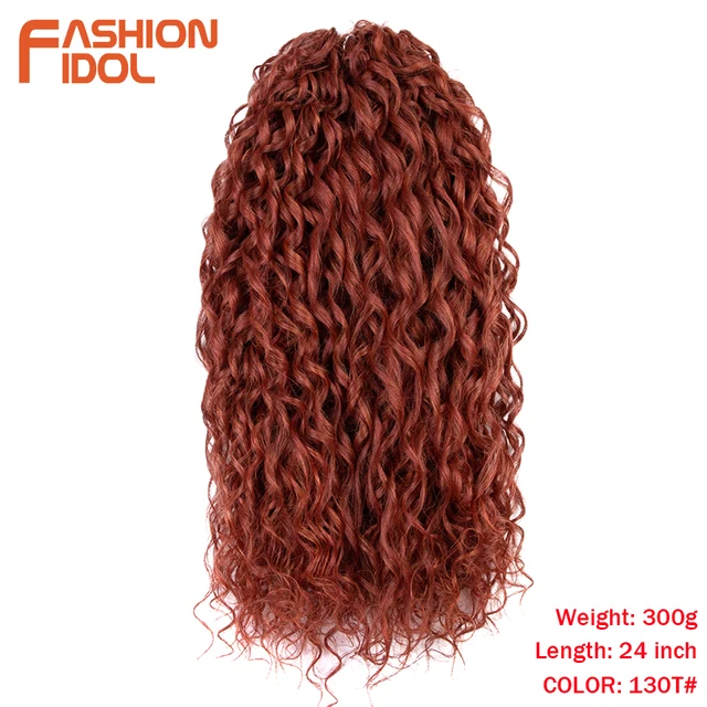 Deep Wavy Twist Crochet Hair Synthetic Afro Curly Hair Crochet Braids High Temperature Fiber Braiding Hair Extensions For Women 130T