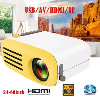 

New YG200 Portable Mini Projector & Media Player & LED projector & Multimedia Support 1080P LED projector for Office School