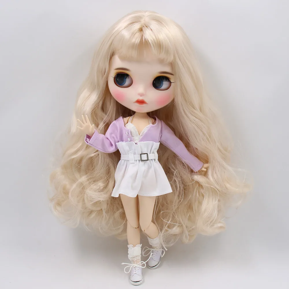 Blyth наряд фиолетовый пальто белый носок и короткие штаны для 1/6 кукла, нормальная, суставное тело, azone, licca, ледяная кукла