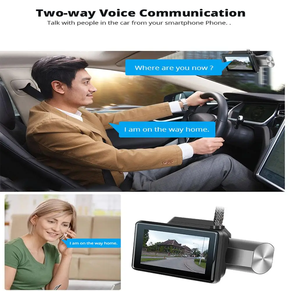 3 дюйма Smart Dash Cam Видеорегистраторы для автомобилей 1080P Автомобильная hd-камера вождения Ночное видение рекордер WiFi автомобильные аксессуары