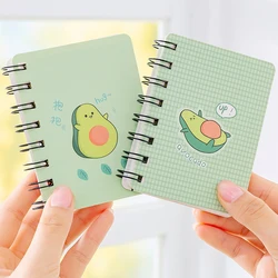Carnet à main à feuilles larges pour journal intime, Mini carnet blanc Kawaii, planificateur, fournitures scolaires et de bureau, 85x105mm 