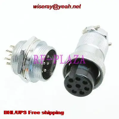 

DHL/EMS 50pcs Aviation Plug M20 20mm 8pin male for Panel Chassis Metal-A6