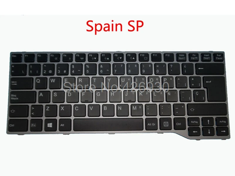 Клавиатура для ноутбука для Fujitsu Lifebook Q775 Q737 Q736 норвежский СЗ SP из Испании в Швейцарию Таиланд ti английский язык пользовательского интерфейса cоединенное Королевство Великобритания