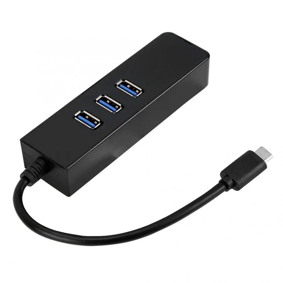 USB 3,1 type C к RJ45 Gigabit Ethernet адаптер с USB 3,0 концентратор 3 порта для мобильного телефона ноутбука