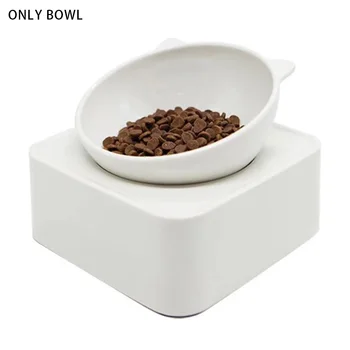 

Raised Stand Cat Bowl Non Slip Elevated Stress Free Easy Clean Cervical Protection Detachable Magnetic Dog Feeder Food Dish