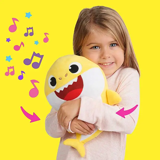 Baby sharkes мягкие куклы игрушки милые животные плюшевые игрушки куклы пение английская песня вся песня на 80 секунд для детей подарок