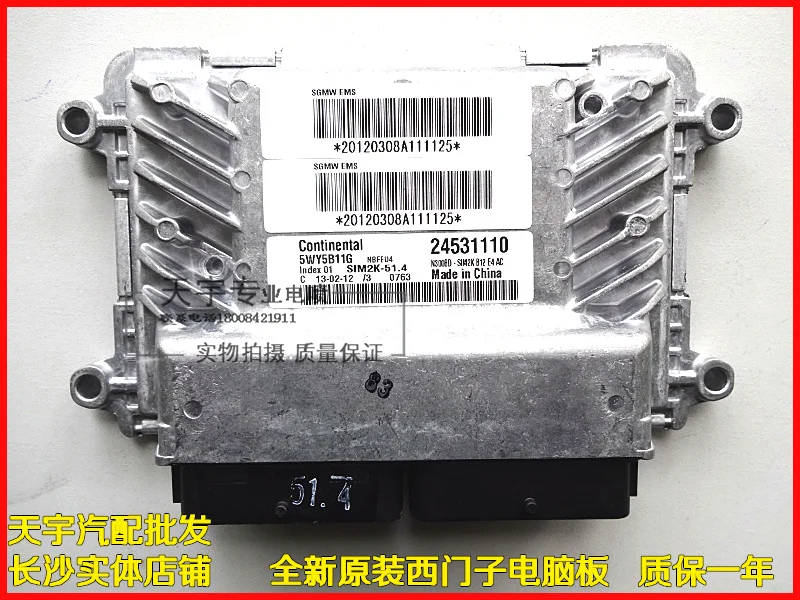 Машинный двигатель компьютерная плата ECU 5WY5B11G 24531110
