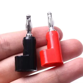 

Wholsale 12PCS 40mm Length Banana Plug Copper High Current Insulated Shrouded Stackable Connector Soldering Type