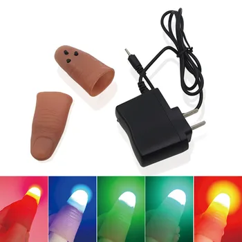 

LED Finger Light Magic Thumb Trick - 5-Color US Plug