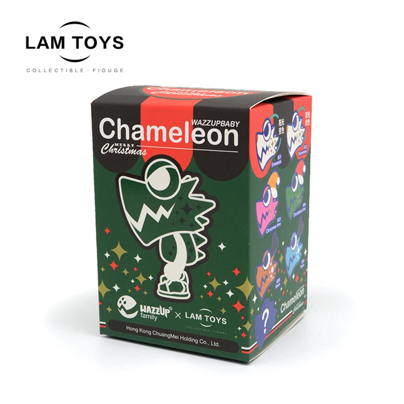 Lam Toys Хамелеон Рождество глухая коробка фотохромные УФ Солнечный свет цвет игрушка кукла спрятать украшения