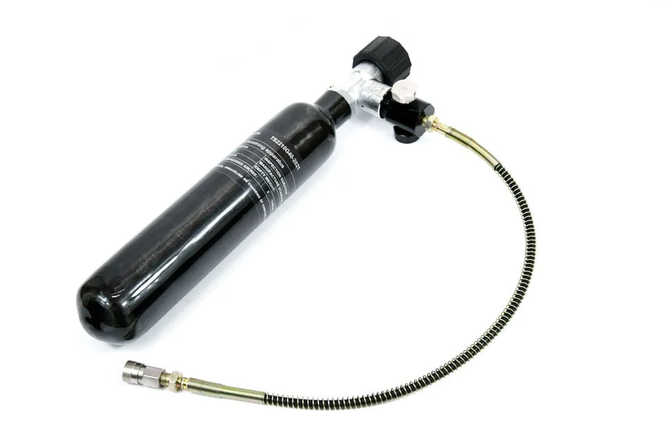 0.5l m18 valve hose PCP Пейнтбол страйкбол бак высокого давления цилиндры из углеродного волокна M18 бутылка 0.35L/0.5L 4500psi CFTK3550 - Цвет: 0.5l m18 valve hose