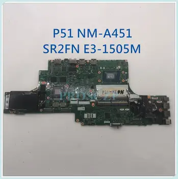 

High quality P50 P51 Laptop motherboard BP500 NM-A451 With SR2FN E3-1505M CPU N16P-Q3-A2 100% working well+Free shipping