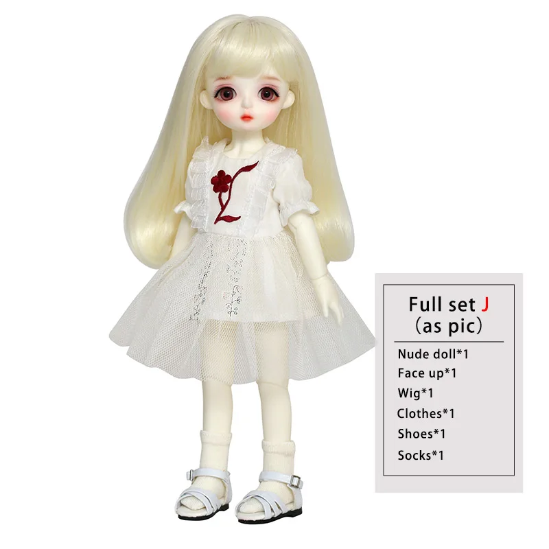 LinaChouchou Miu 1/6 BJD SD кукла модель тела для мальчиков и девочек Oueneifs высокое качество смолы игрушки бесплатно глазные шары магазин моды - Цвет: Fullset J in NS
