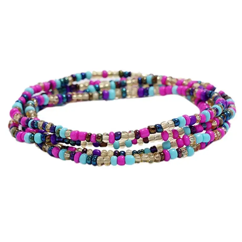 1Pc Bohemian Style Waist Chain Creative Beads Decor Waist Jewelry Belly Chain Jewelry Accessories For Hawaii Beach Party