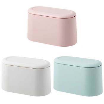 

Waste Bin Small Trash Can Mini Desktop Litter Trash Tabletop Trashbox for Desk Car Trash Bin