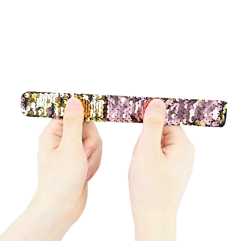5 stücke Glitter Slap Armbänder Meerjungfrau Pailletten Armband für Mädchen Kleine Meerjungfrau Geburtstag Party Dekoration Geschenk Kinder Spielzeug Baby Dusche – Detail 9