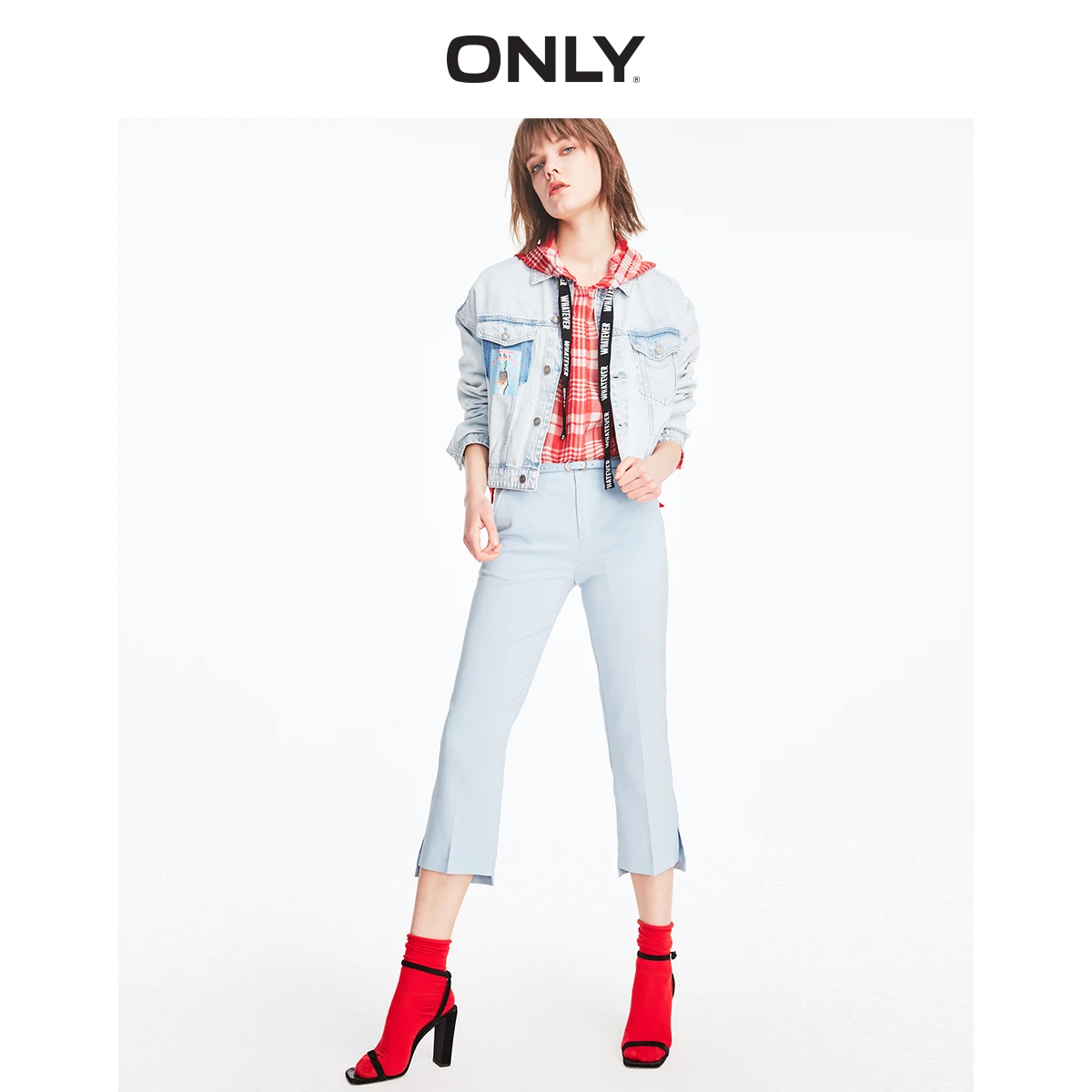 ONLY Women's Slightly Flared Capri Pants | 11926J511 ONLY Women's Slightly Flared Capri Pants | 11926J511
