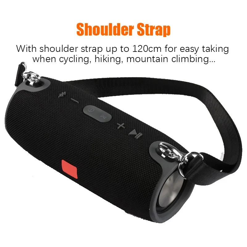 40W Outdoor Bluetooth Speaker Subwoofer TWS Speaker Waterproof Portable Music Player 3600 mAh battery column soundbar caixa de