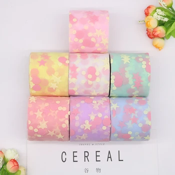 

6CM 23M Pink Spot Tulle Ribbon Roll Mickey Mouse Dots Tulle Mesh Fabric Star DIY Hair Ornament Poms Journal Party Supplies