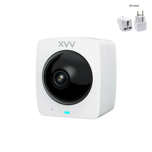 Add DE Adapter Оригинальная Xiao mi XiaoVV умная Panora mi c ip-камера HD 1080P 360 ° Panora mi c AI Humanoid Detection ночная версия работает в приложение mi Home - Цвет: Add DE Adapter