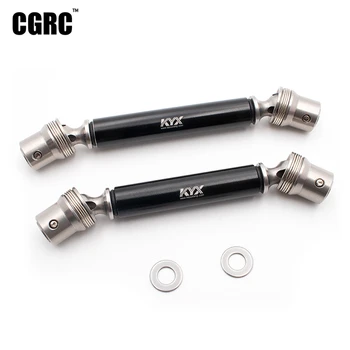 

2pcs Metal Stainless Steel Front Rear Transmission Shaft CVD For 1/10 Rc Crawler Axial Scx10III AX103007