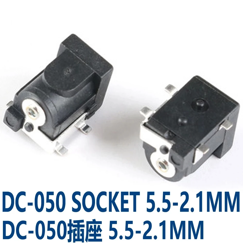 Male Plugs DC Power Socket Female Jack Screw Nut Panel Mount Connector 10PCS 5.5 x2.1mm power plug socket