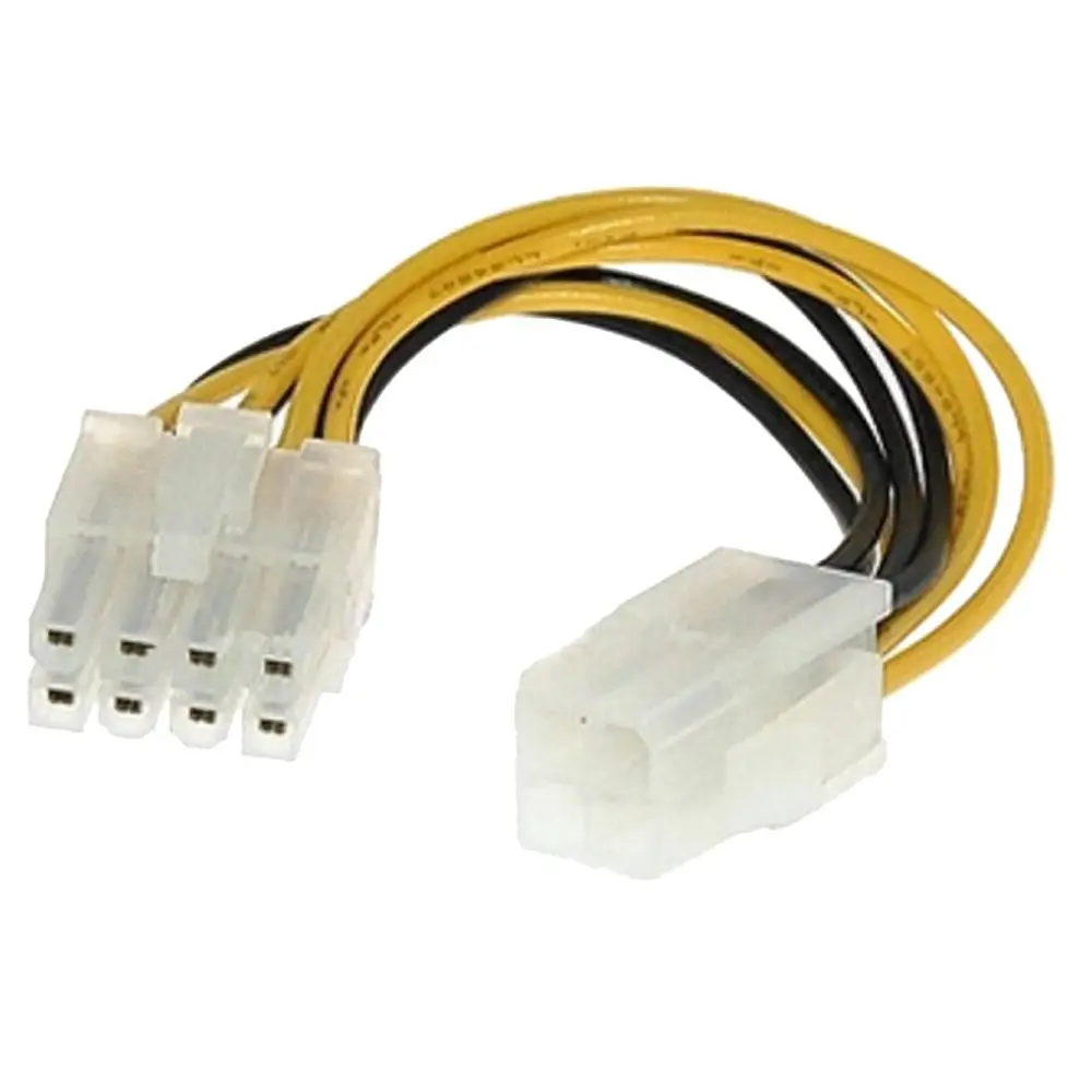 

4Pin Male to 8Pin Female CPU Power Adapter Cable For PC Computer Office