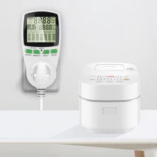 Ac soquete medidor de energia inteligente eletricidade kwh medidor de energia monitor de medição tomada analisador de energia