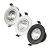 12V 3W COB Spot LED Downlight for Cabinet Ceiling Lighting 270-330lm Aluminum Cut Out Hole 68-75mm 1