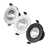 12V 3W COB Spot LED Downlight for Cabinet Ceiling Lighting 270-330lm Aluminum Cut Out Hole 68-75mm 1