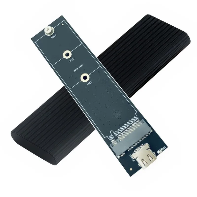 Qиндийский M2 SSD чехол NVME SSD корпус M.2 для usb type C Алюминиевый жесткий диск Корпус для NVME PCIE M ключ SSD диск NVME SSD коробка