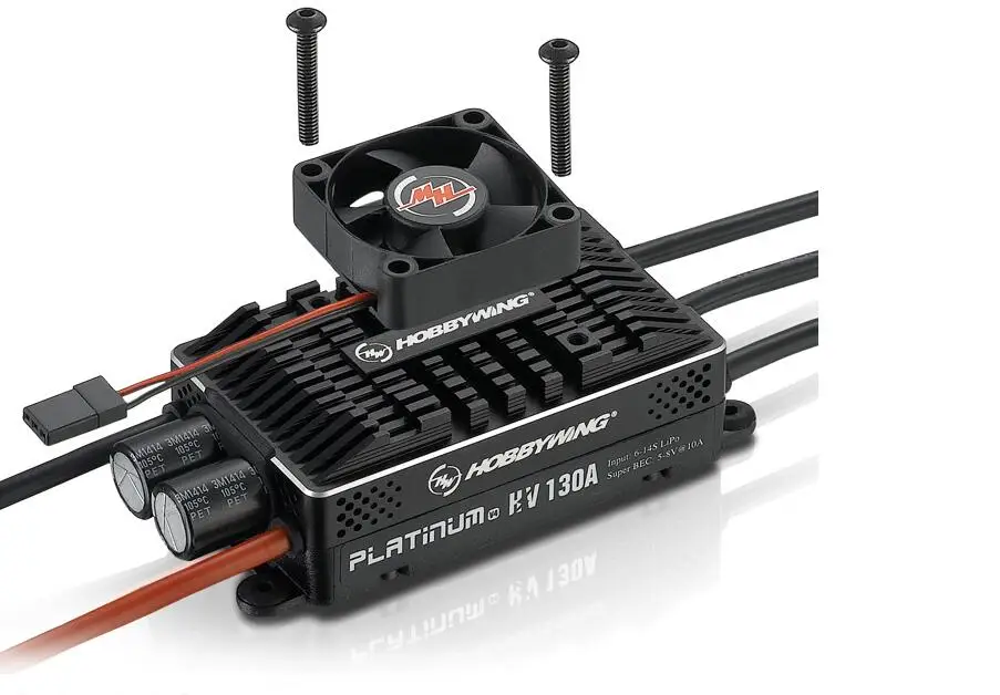 

1 шт. Hobbywing Platinum HV 130A V4 BEC / OPTO 6-14S Lipo Высокая мощность бесщеточный ESC для RC Fix-wing Drone вертолетный мультиротор