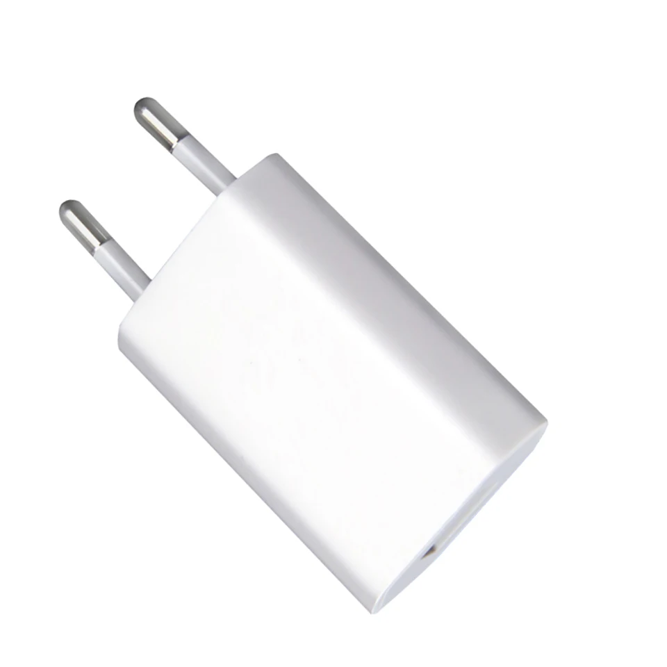 Apple 5 Вт USB адаптер питания ЕС вилка конвертер быстрое зарядное устройство европейская вилка адаптер для iPad/iPhone 5/6/7/8/X/11 Pro/APPLE watch
