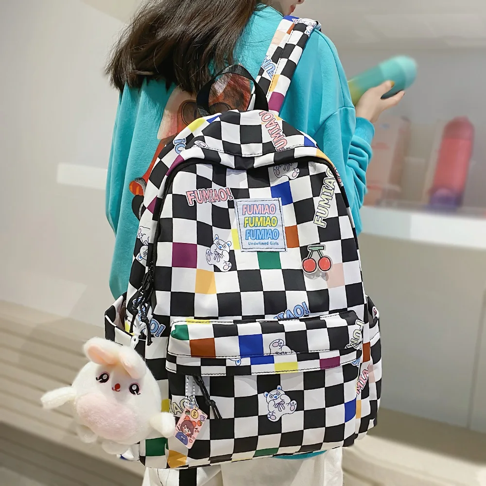 Harajuku Girl Fashion waterproof Bag Women Kawaii Trendy College Student Backpack Lady Cute School Bag Female Cool Book Backpack