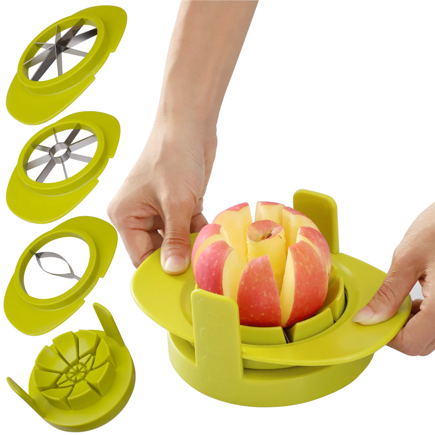 

A Generation of Fat Cut Fruit Slicer Segmentation Household Apple Tomatoes Set Multi-functional Mould Cut Maker