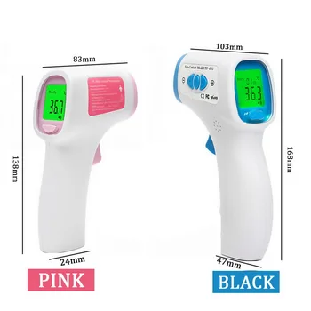 

Non-Contact Infrared Thermometer Forehead Thermometer For Adults And Kids With Alarm LCD Digital Temperature Tools