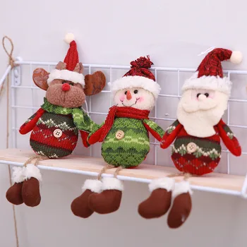 

New Year Gifts For Kids Christmas Tree Ornaments Christmas Decorations For Home Long-Leg Santa Cluas Snowman Doll Christmas