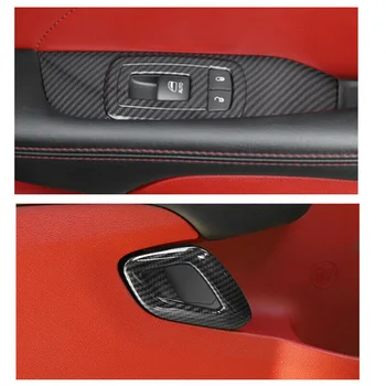 

Accessories Door Handle Cover Window Switch Panel For Dodge Challenger 2015+