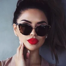 

COHK Fashion Sexy Cat Eye Sunglasses Women Vintage Luxury Brand Designer Gradient Sun Glasses For Female UV400 Eyewear Shades