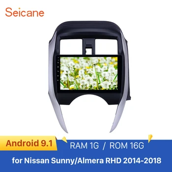 

Seicane Android9.1 Carplay HD Touchscreen 9" car GPS Radio for 2014-2018 Nissan Sunny/Almera RHD with Bluetooth support DVR OBD2