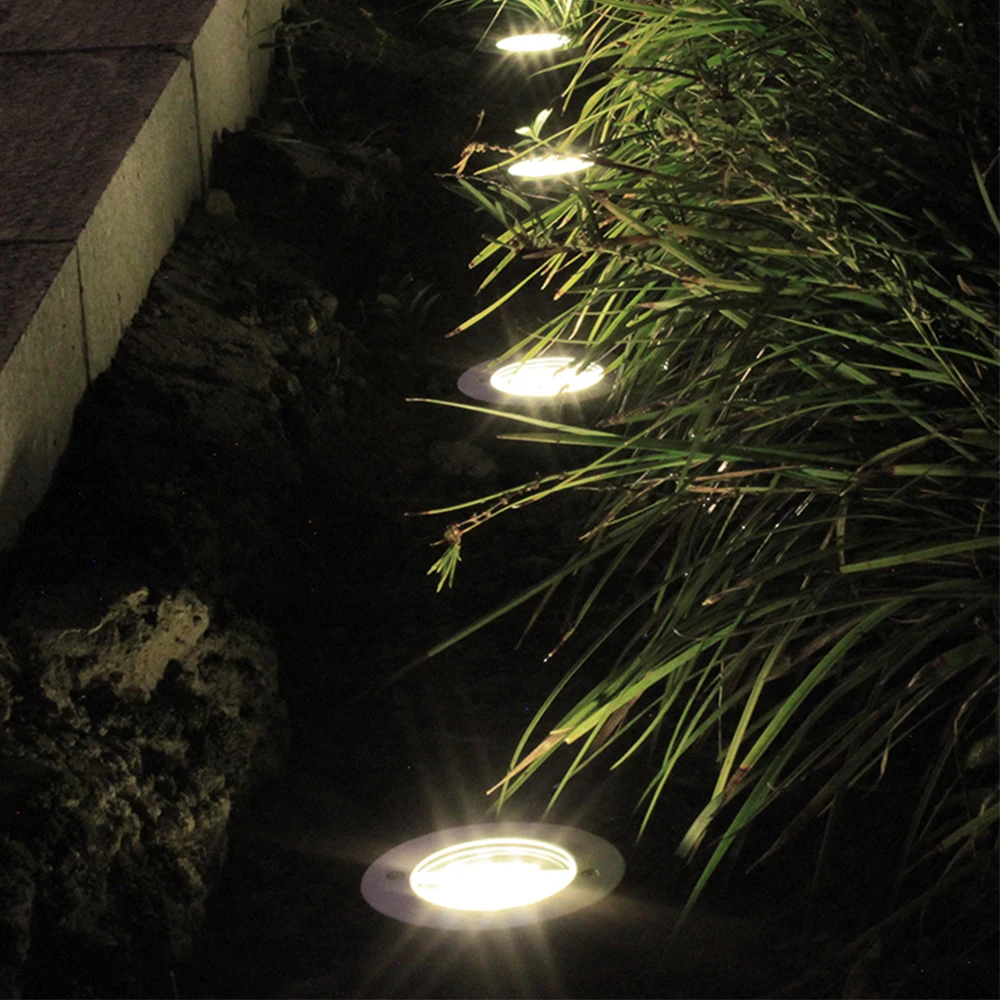 2V светодиодный подземный светильник 100MA 0,2 W поликристаллический кремний силиконовая лампа наружная поверхность пятно света Пейзаж Сад Квадратный путь похоронены двор
