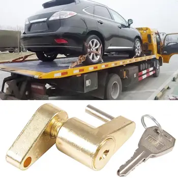 

Zinc Alloy 1/4inch Universal Trailer Tow Hitch Bar Coupler Lock with 2 Keys