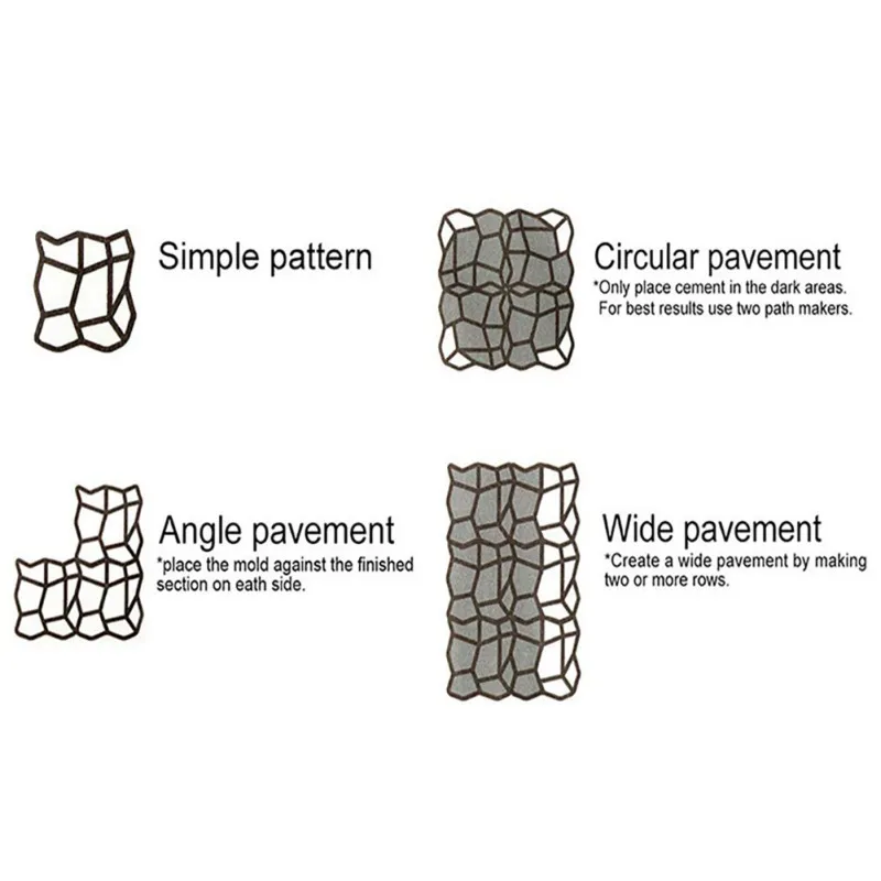 Открытый инструмент цементная напольная плитка DIY тротуарная пресс-форма домашний сад DIY практичная прочная многоразовая геометрическая форма индивидуальный камень