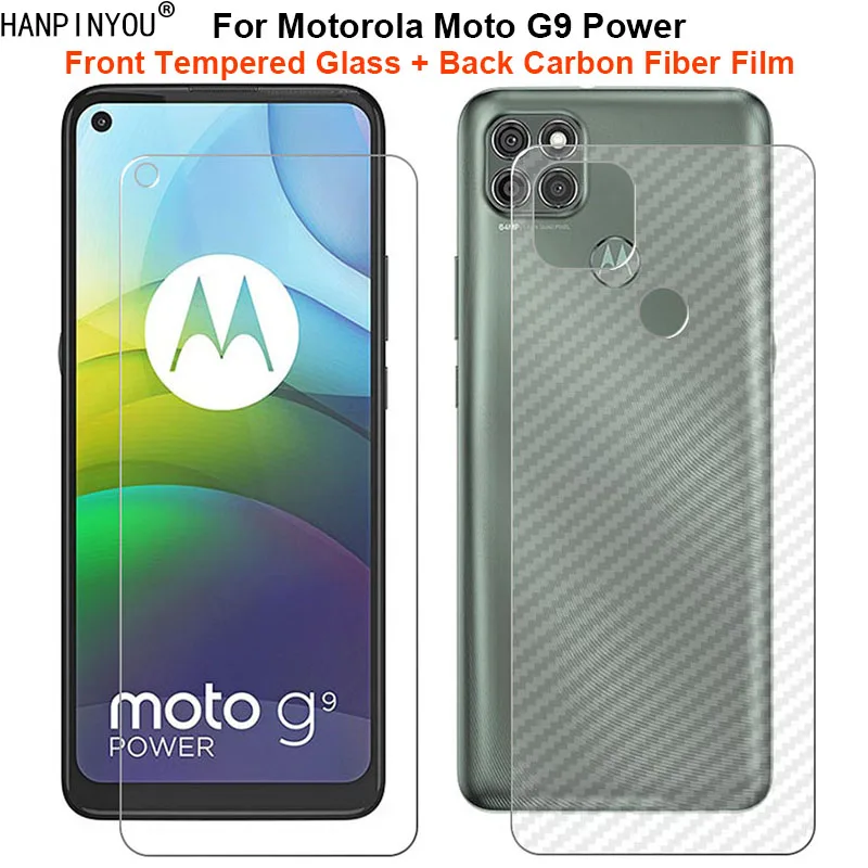 Для Motorola Moto G9 Power 6 8 &quot1 комплект = мягкая задняя пленка из углеродного волокна +