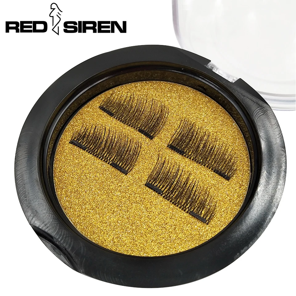 

RED SIREN Magnetic Eyelashes Wholesale 3D False Eyelashes Dramatic Soft Natural Lashes Maquillaje Faux Mink Lashes