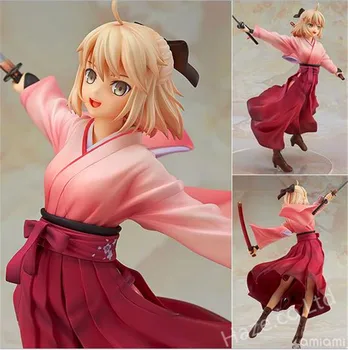 

Anime Fate Stay Night Saber Cherry Saber PVC Figure Toy One Piece Figure 22cm New In Box Kids Toy Gift
