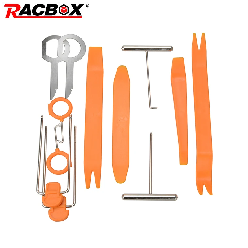 

12pcs/lot Car Panel Removal Tools Automobile Radio Panel Door Clip Trim Dash for Audio Removal Installer Pry Repair Tool Sets