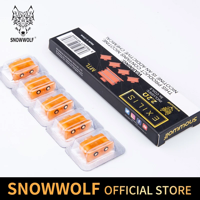 Оригинальная катушка MTL DTL для атомайзера Snonwolf Exilis xpod system|Испарители электронных
