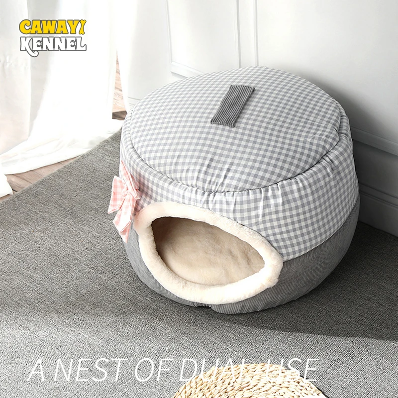 

CAWAYI KENNEL Soft Pet House Dog Bed for Dogs Cats Small Animals Products Cama Perro Hondenmand Panier Chien Legowisko Dla Psa